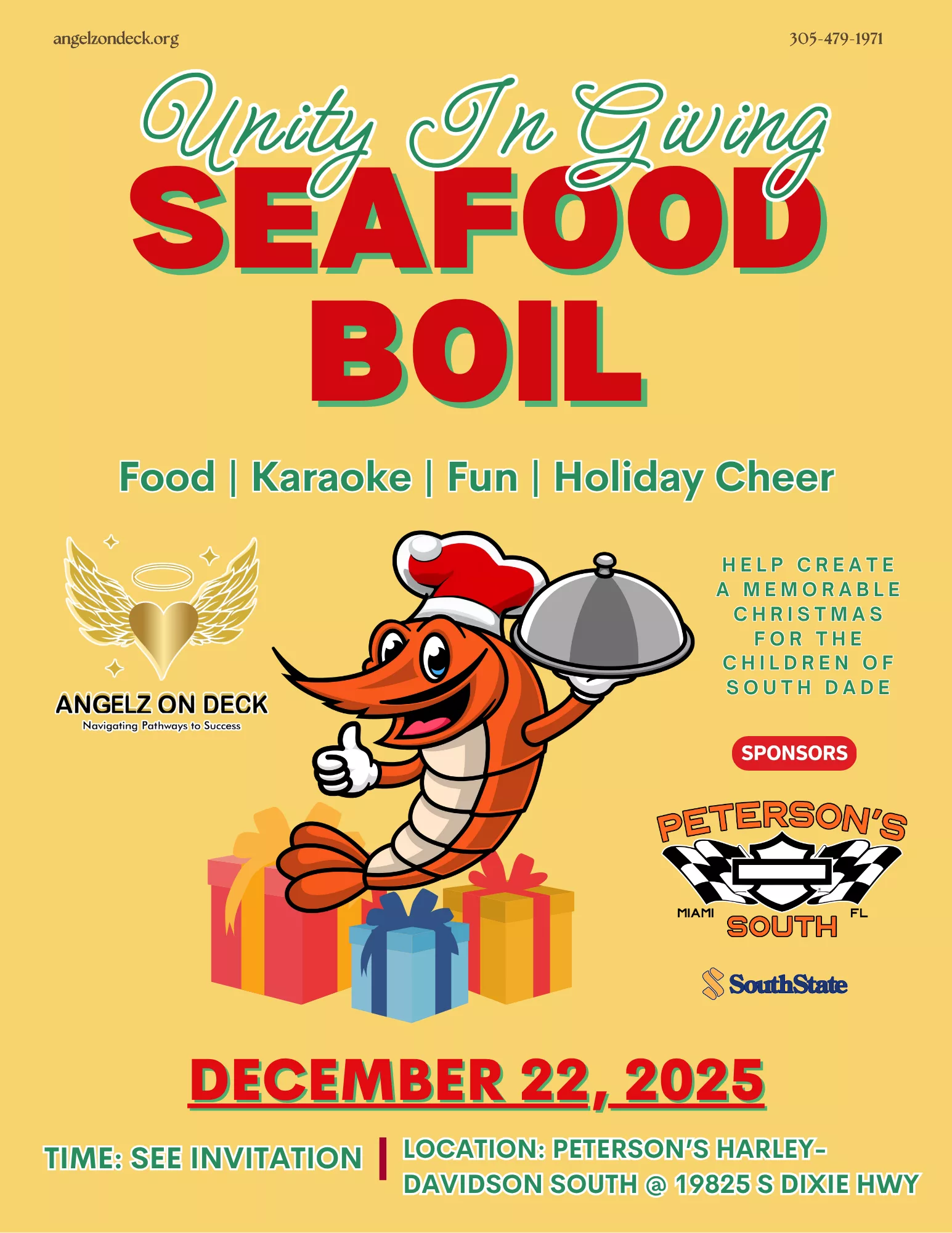 Unity In Giving: Seafood Boil