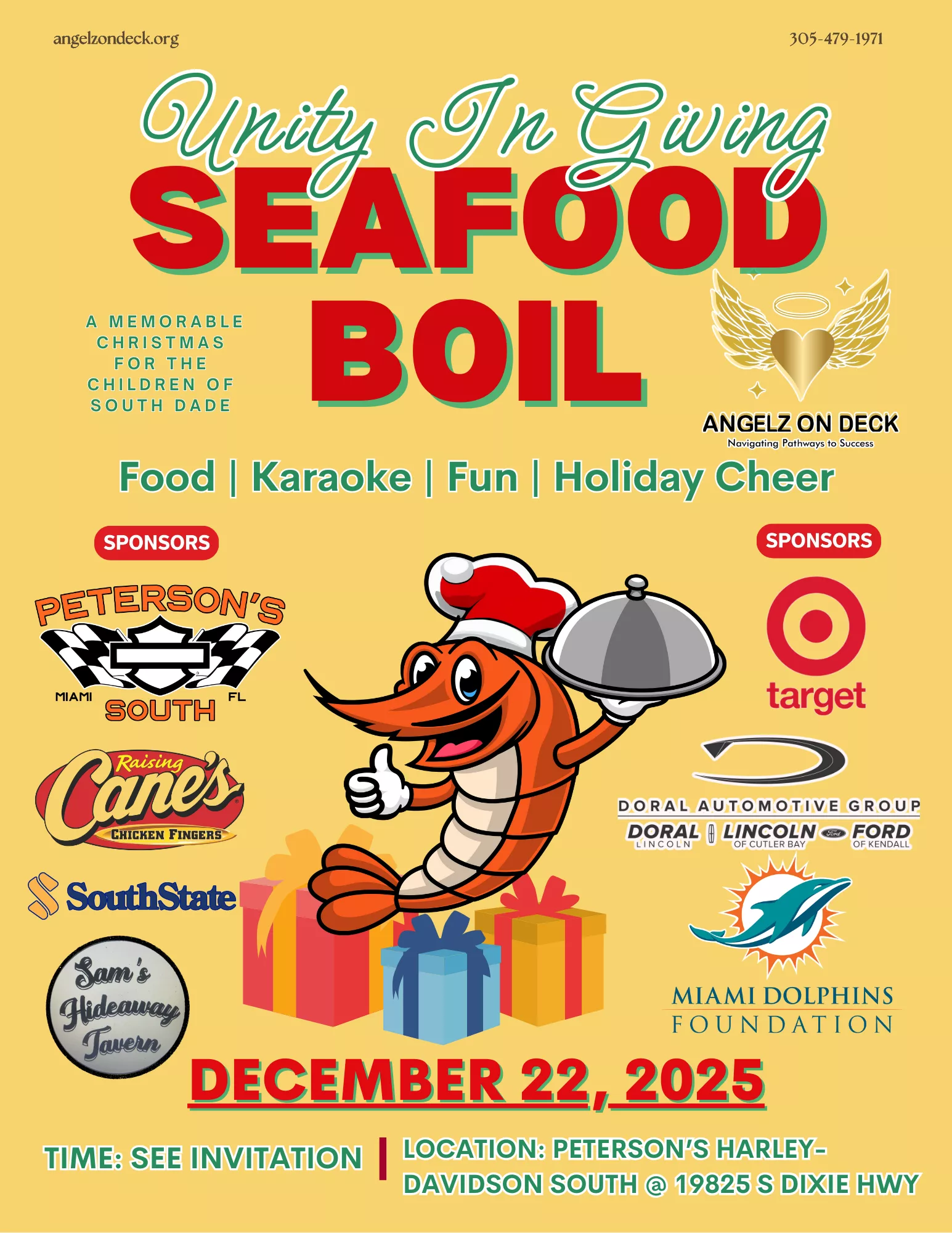 Unity In Giving: Seafood Boil
